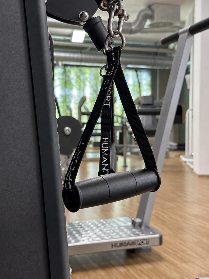 Zuggriff eines Trainingsgeräts, Nahaufnahme